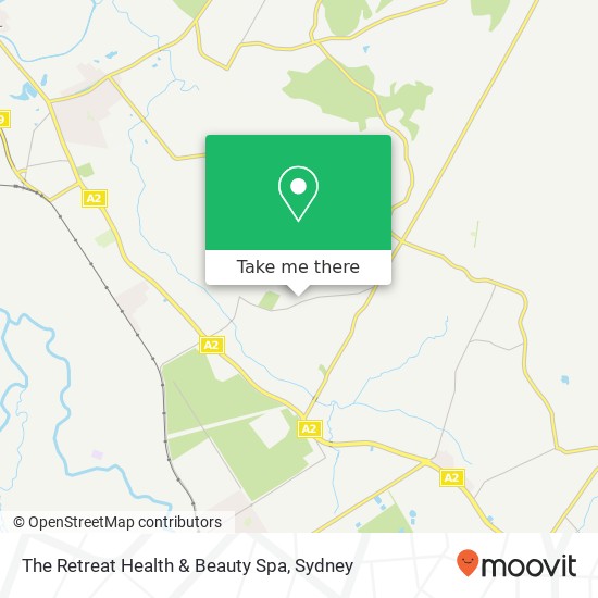 Mapa The Retreat Health & Beauty Spa