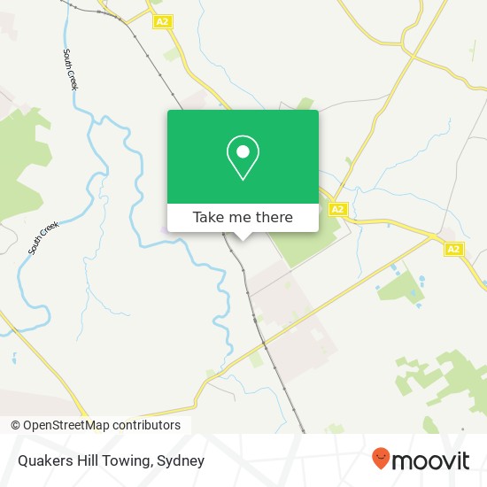 Mapa Quakers Hill Towing