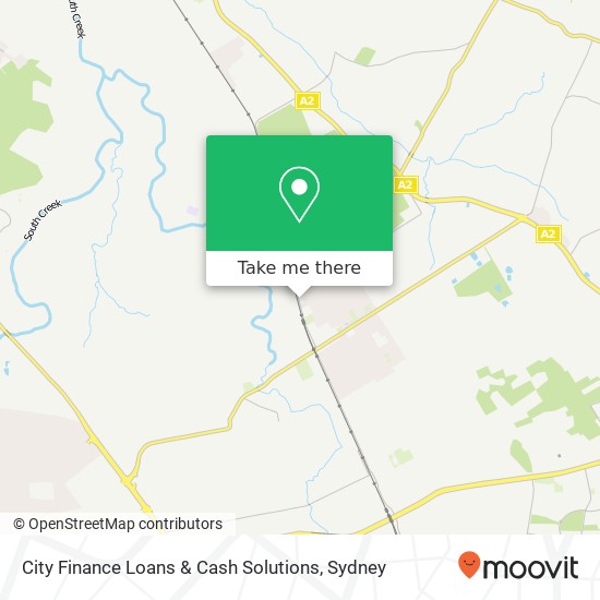 City Finance Loans & Cash Solutions map