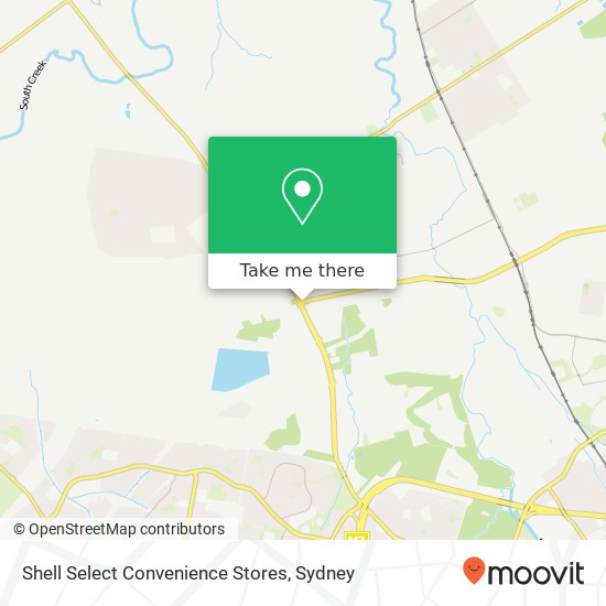 Shell Select Convenience Stores map