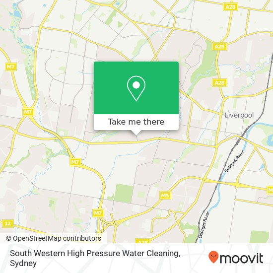 Mapa South Western High Pressure Water Cleaning