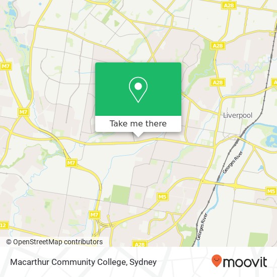 Mapa Macarthur Community College