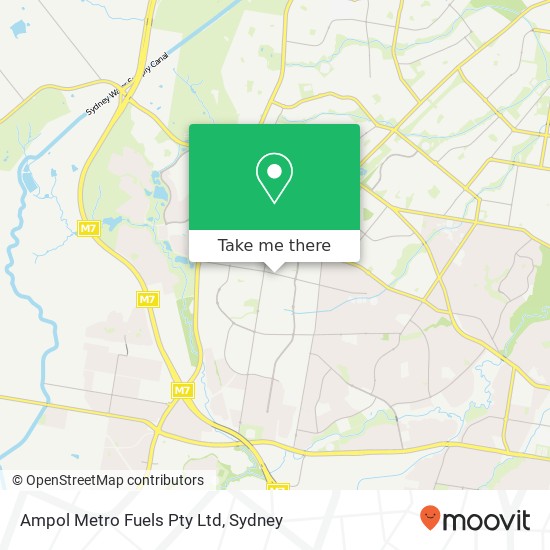 Mapa Ampol Metro Fuels Pty Ltd