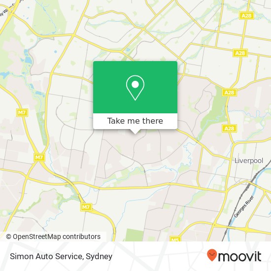 Mapa Simon Auto Service