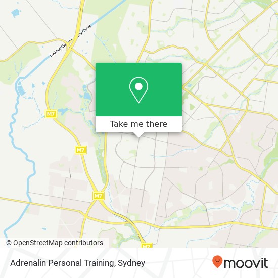 Adrenalin Personal Training map