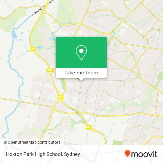 Hoxton Park High School map