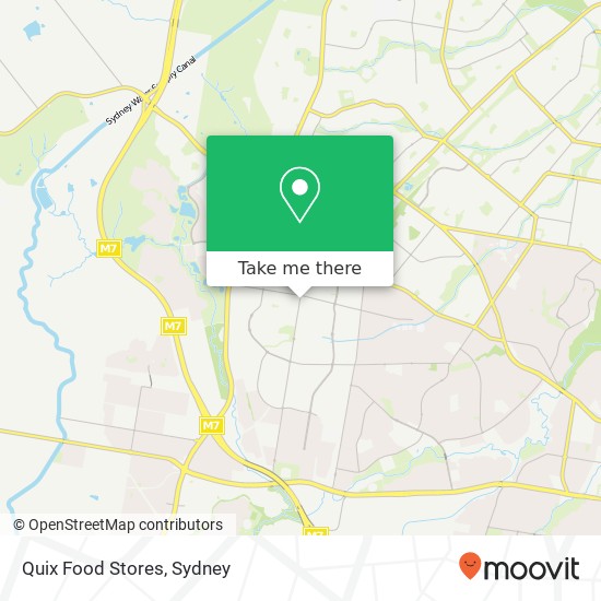 Quix Food Stores map