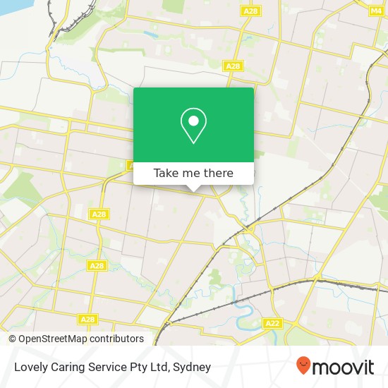 Mapa Lovely Caring Service Pty Ltd