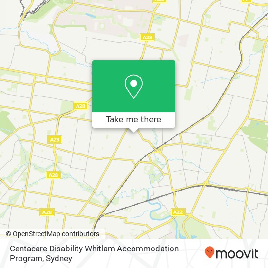 Mapa Centacare Disability Whitlam Accommodation Program