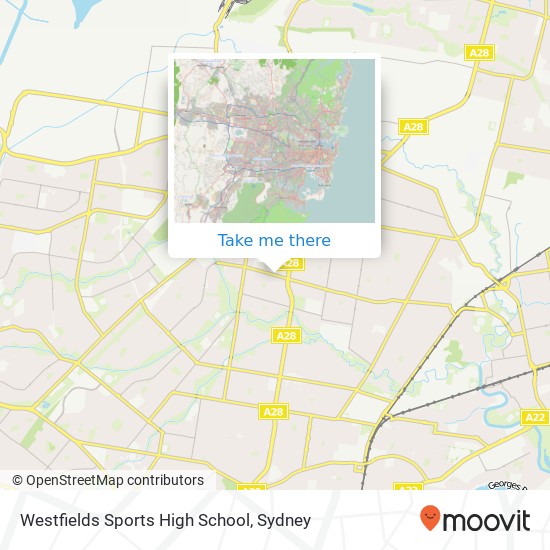 Westfields Sports High School map