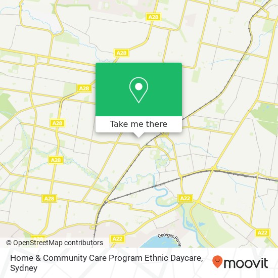 Home & Community Care Program Ethnic Daycare map