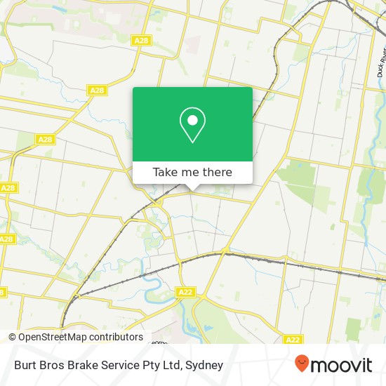 Burt Bros Brake Service Pty Ltd map