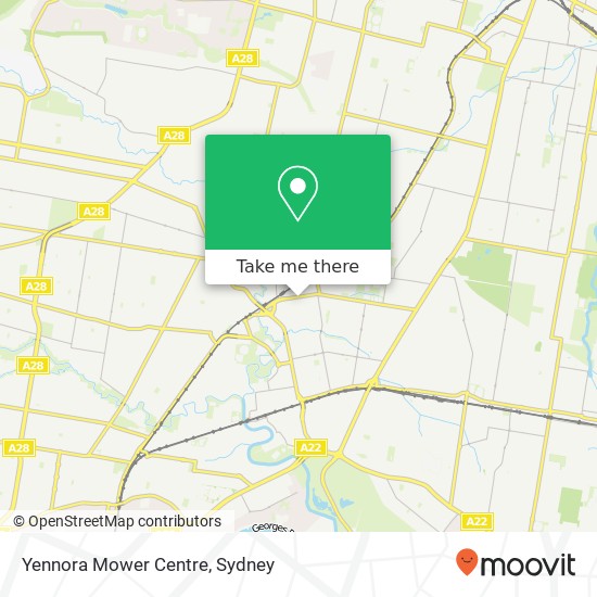 Yennora Mower Centre map
