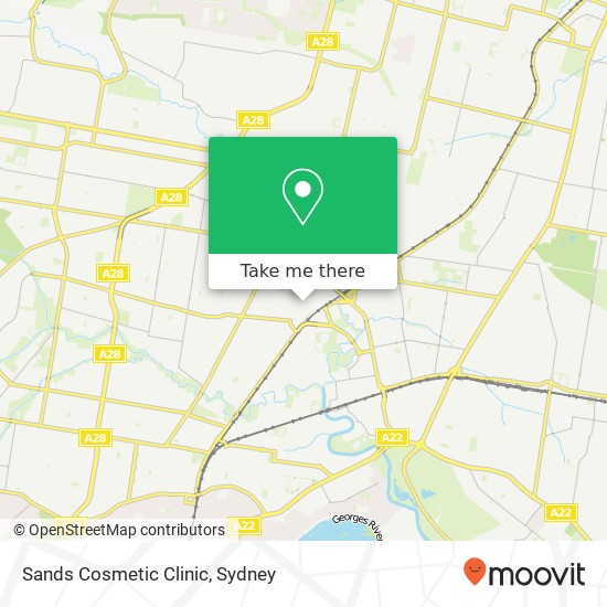 Sands Cosmetic Clinic map