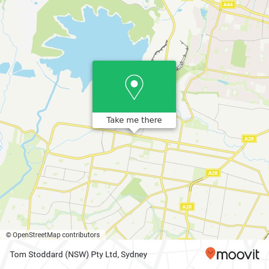 Mapa Tom Stoddard (NSW) Pty Ltd