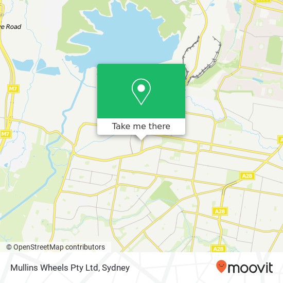 Mullins Wheels Pty Ltd map