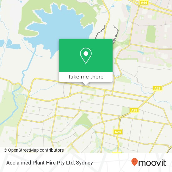 Acclaimed Plant Hire Pty Ltd map