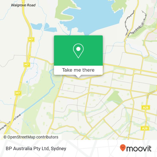 BP Australia Pty Ltd map