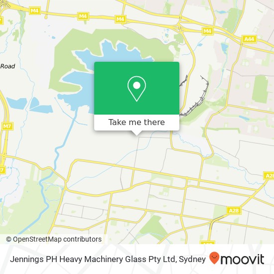 Mapa Jennings PH Heavy Machinery Glass Pty Ltd