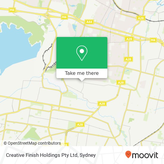 Creative Finish Holdings Pty Ltd map