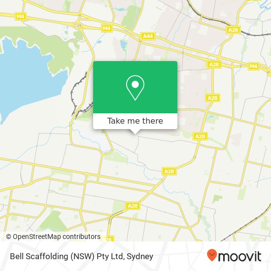 Mapa Bell Scaffolding (NSW) Pty Ltd