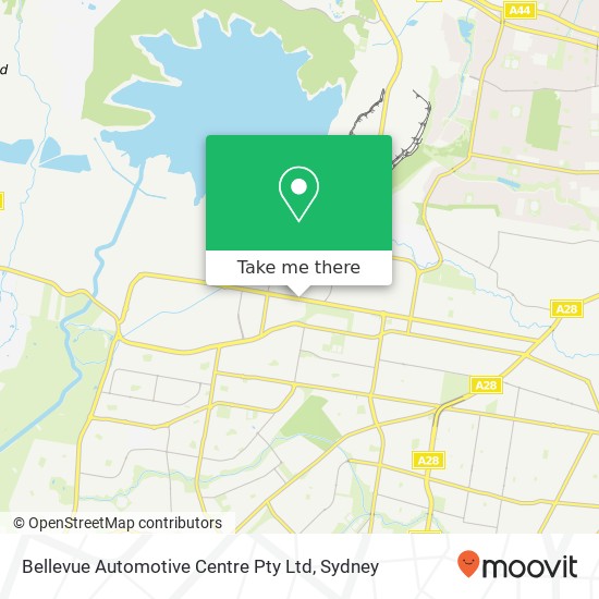 Bellevue Automotive Centre Pty Ltd map