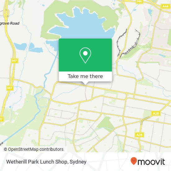Wetherill Park Lunch Shop map
