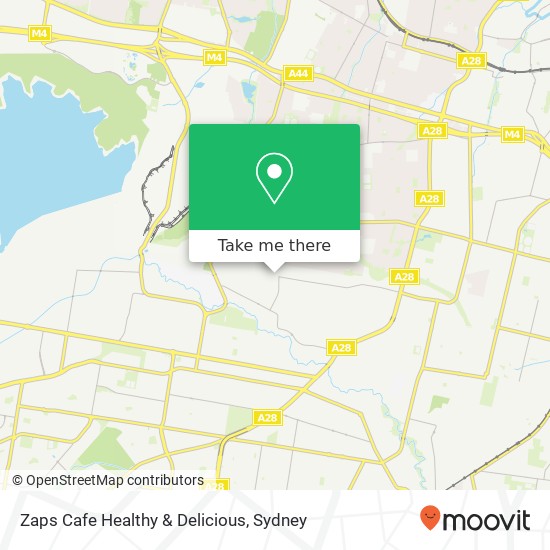 Zaps Cafe Healthy & Delicious map