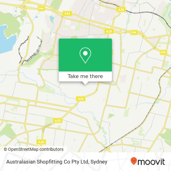 Australasian Shopfitting Co Pty Ltd map