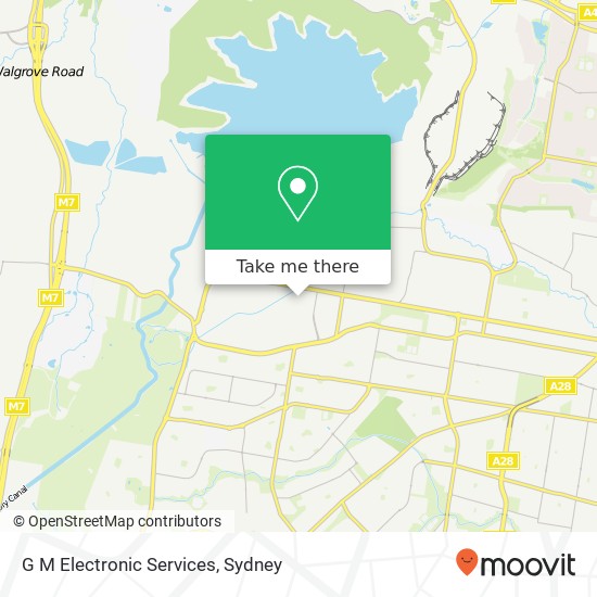 G M Electronic Services map