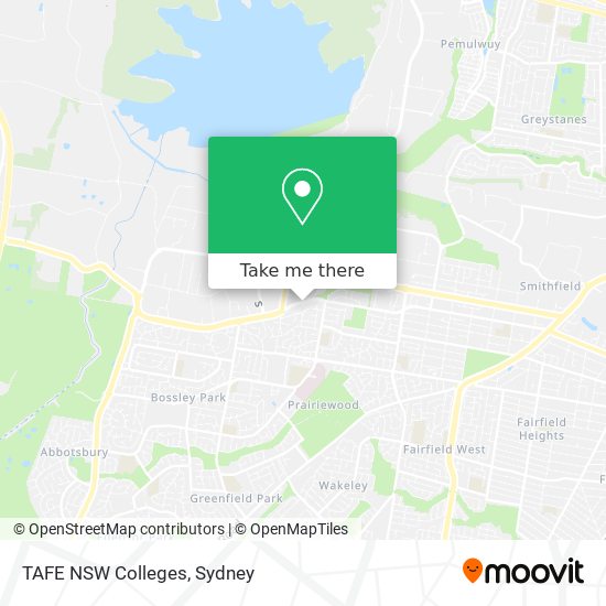 TAFE NSW Colleges map