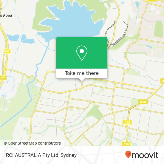 RCI AUSTRALIA Pty Ltd map