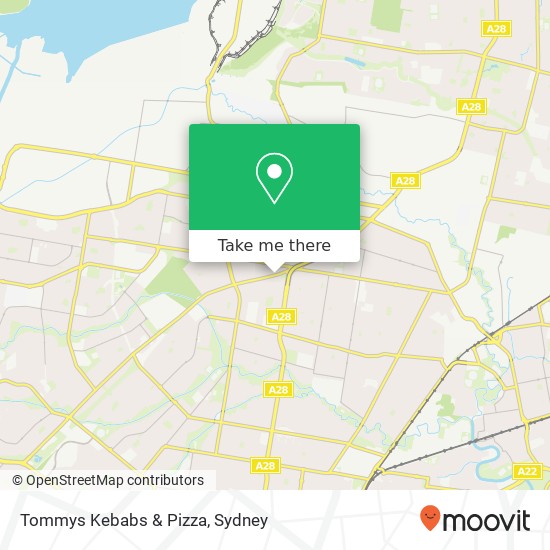 Tommys Kebabs & Pizza map