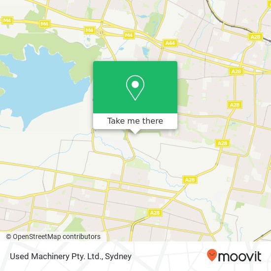 Used Machinery Pty. Ltd. map