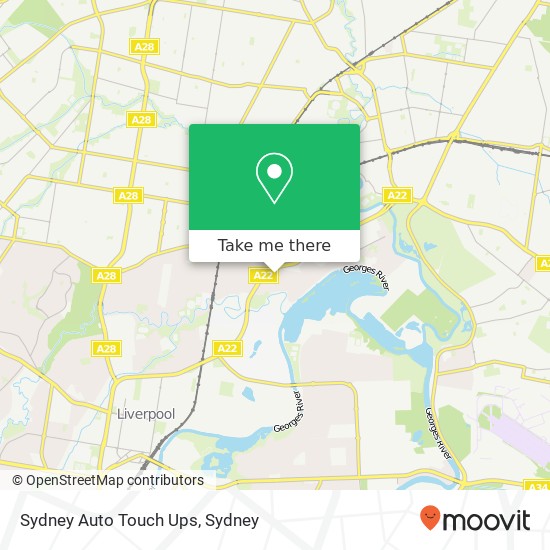 Mapa Sydney Auto Touch Ups