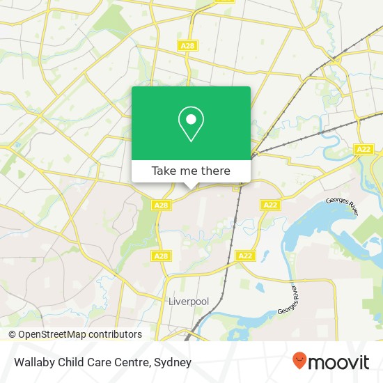 Wallaby Child Care Centre map