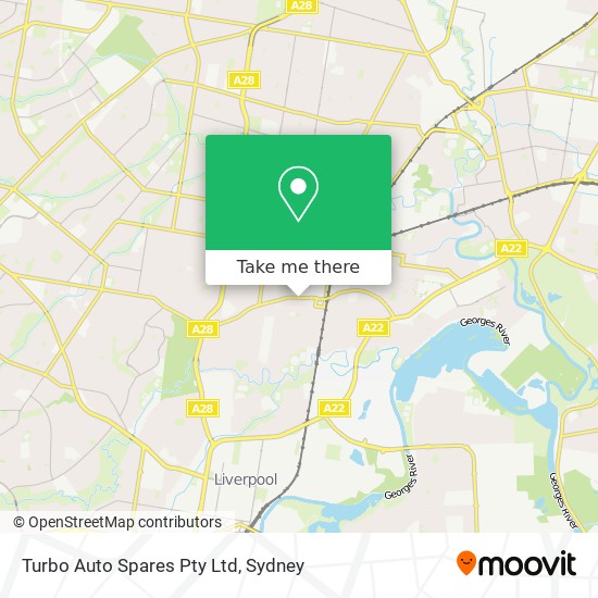 Turbo Auto Spares Pty Ltd map