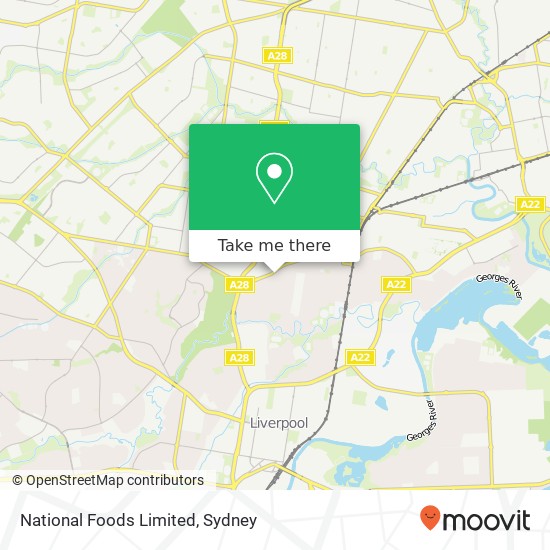 National Foods Limited map