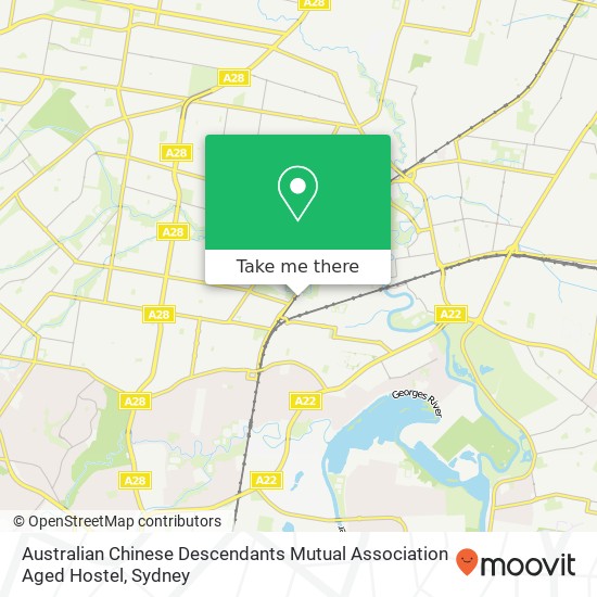 Mapa Australian Chinese Descendants Mutual Association Aged Hostel