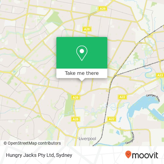 Hungry Jacks Pty Ltd map