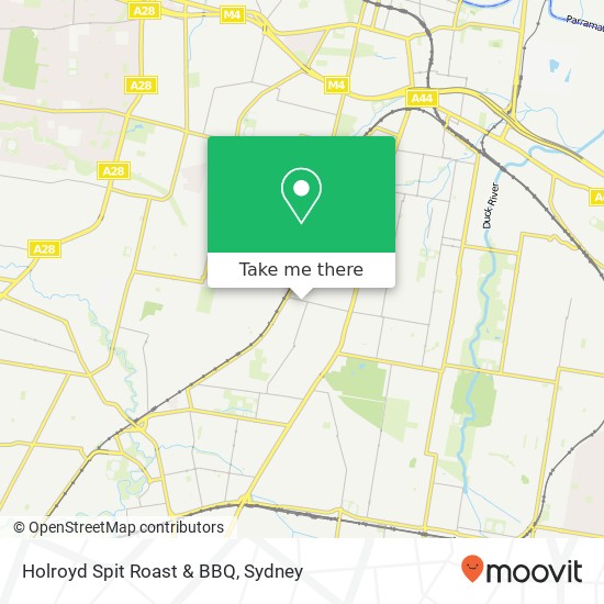 Mapa Holroyd Spit Roast & BBQ