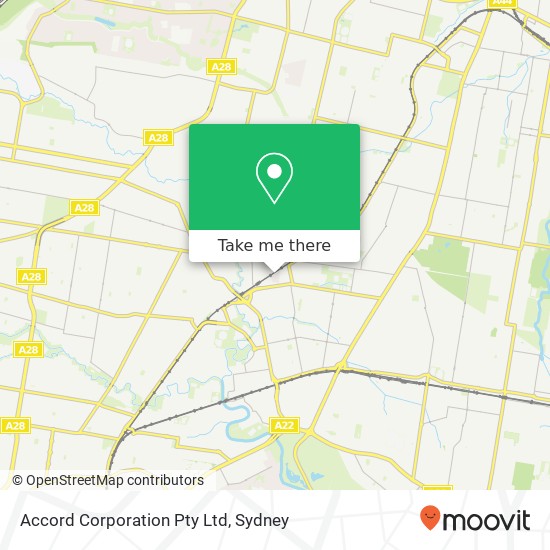 Accord Corporation Pty Ltd map