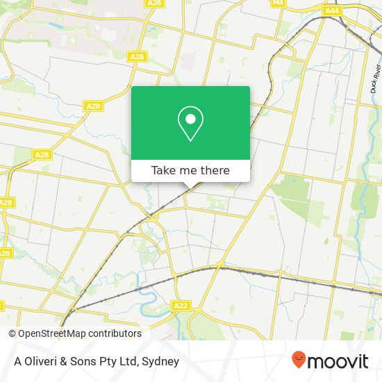 Mapa A Oliveri & Sons Pty Ltd