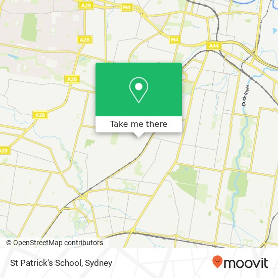 Mapa St Patrick's School