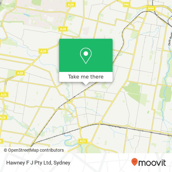 Hawney F J Pty Ltd map