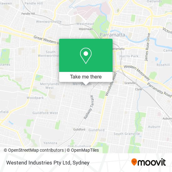 Westend Industries Pty Ltd map
