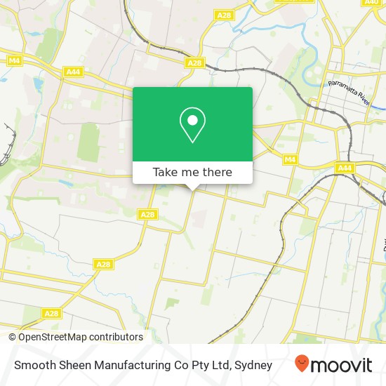 Mapa Smooth Sheen Manufacturing Co Pty Ltd