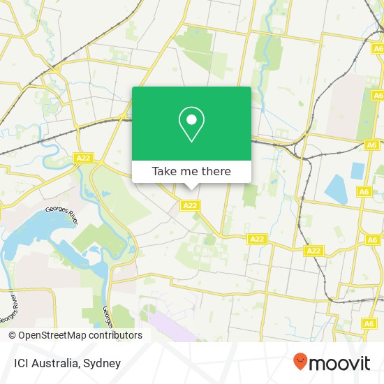 ICI Australia map