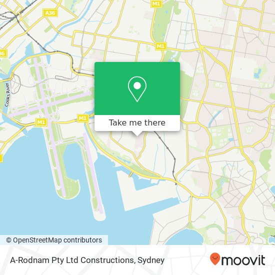 Mapa A-Rodnam Pty Ltd Constructions