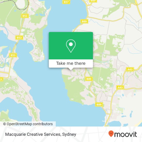 Mapa Macquarie Creative Services